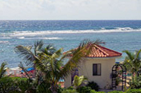 View of the Caribbean from the second bedroom in a couple of ocean view condos.