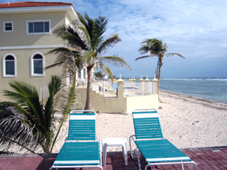 From one seaside pool deck to another...at Turtle Nest Inn & Condos (TNI Photo)